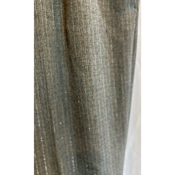 Womens Pinstripe Wide Leg Classic Minimalist Pants Size 22W Work Career Trousers - Picture 3 of 9